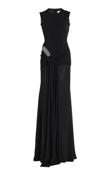 Alex Perry Cut-out Draped Jersey Gown | Thumbnail 6 Alex Perry Cut-out Draped Jersey Gown | Thumbnail 6