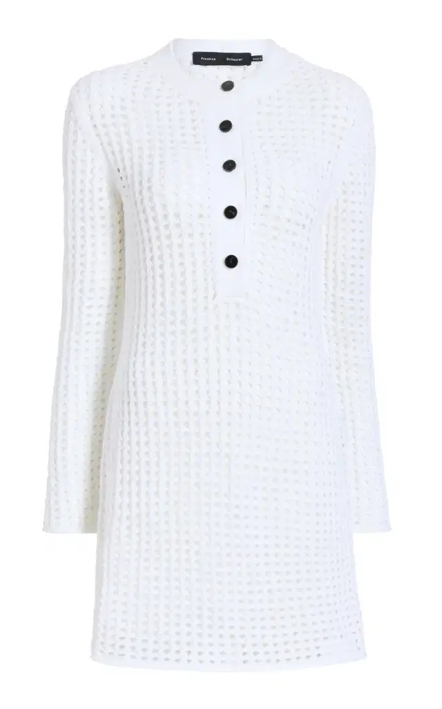 Proenza Schouler Micah Crocheted Mini Dress
