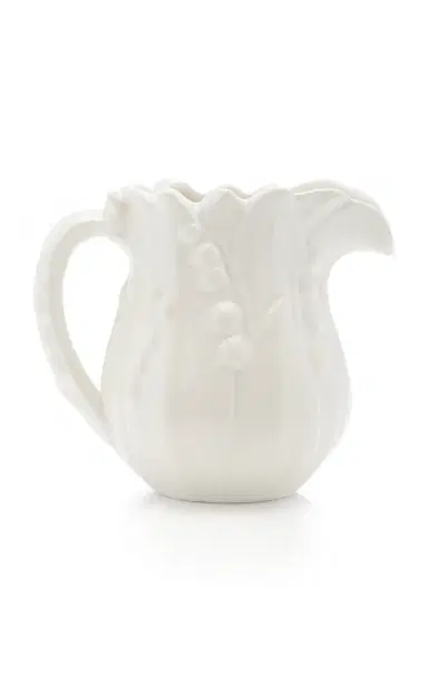 Moda Domus Lily Of The Valley Ceramic Teapot; Cream; and Sugar Set | Thumbnail 2 Moda Domus Lily Of The Valley Ceramic Teapot; Cream; and Sugar Set | Thumbnail 2