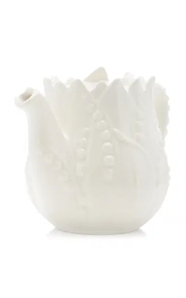 Moda Domus Lily Of The Valley Ceramic Teapot; Cream; and Sugar Set | Thumbnail 3 Moda Domus Lily Of The Valley Ceramic Teapot; Cream; and Sugar Set | Thumbnail 3
