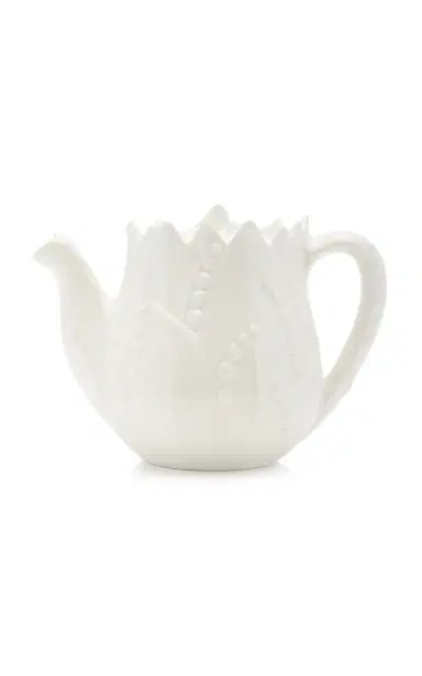 Moda Domus Lily Of The Valley Ceramic Teapot; Cream; and Sugar Set | Thumbnail 4 Moda Domus Lily Of The Valley Ceramic Teapot; Cream; and Sugar Set | Thumbnail 4