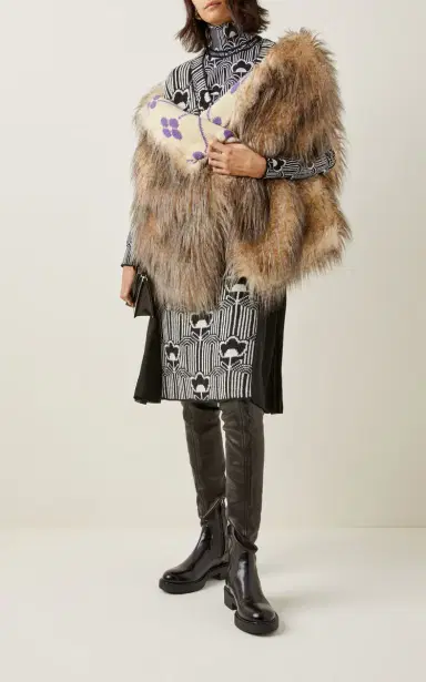 Prada Faux-Fur Stole | Thumbnail 2 Prada Faux-Fur Stole | Thumbnail 2