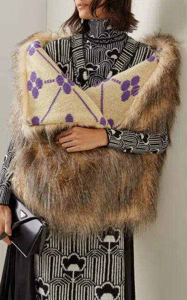 Prada Faux-Fur Stole | Thumbnail 3 Prada Faux-Fur Stole | Thumbnail 3