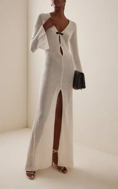 THE GARMENT Exclusive Tanzania Pointelle-Knit Organic Cotton Gown | Thumbnail 2 THE GARMENT Exclusive Tanzania Pointelle-Knit Organic Cotton Gown | Thumbnail 2