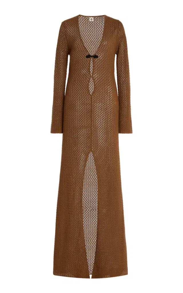 Exclusive Tanzania Knit Cotton Maxi Dress and Scarf Set