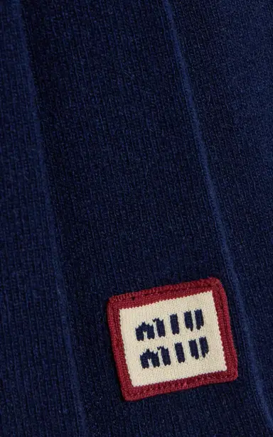 Miu Miu Pleated Wool-Cashmere Mini Skirt | Thumbnail 5
