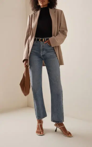 AGOLDE 90s Pinch Waist Rigid High-Rise Straight-Leg Jeans | Thumbnail 2