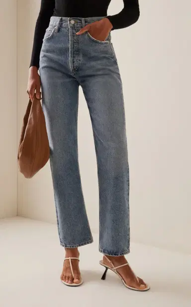 AGOLDE 90s Pinch Waist Rigid High-Rise Straight-Leg Jeans | Thumbnail 3