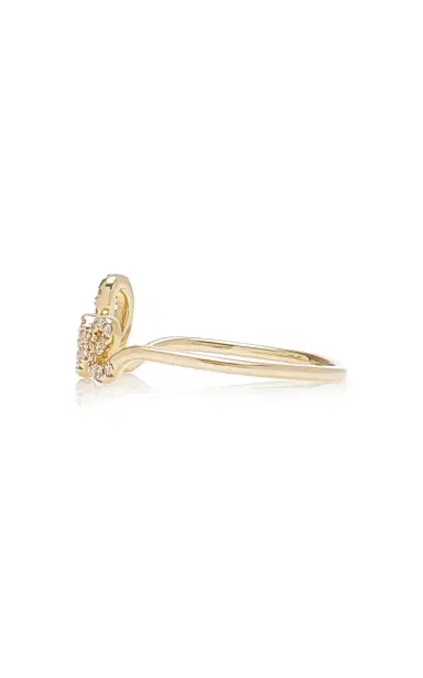 Sydney Evan Love Script Gold Diamond Ring | Thumbnail 4 Sydney Evan Love Script Gold Diamond Ring | Thumbnail 4