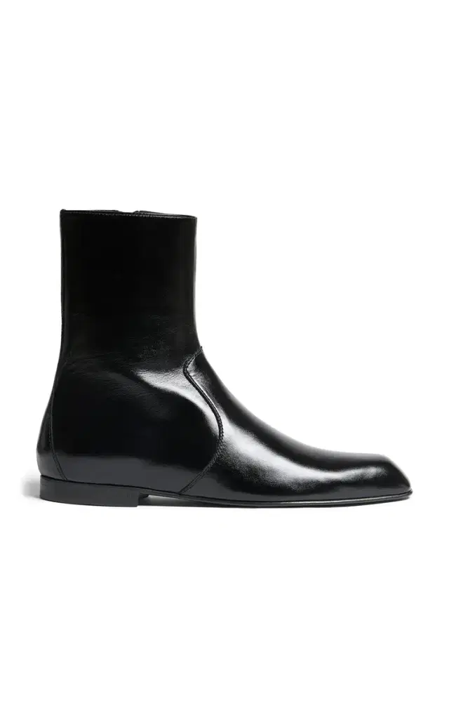 Khaite Colt Leather Ankle Boots