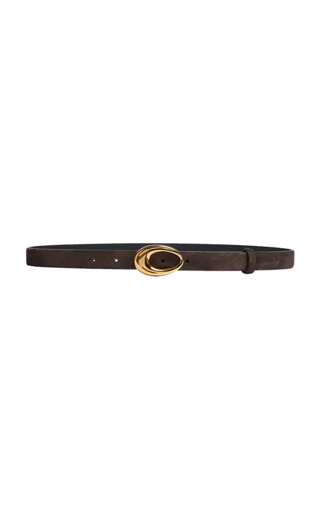 Olivia Suede Belt - Brown - 90 cm