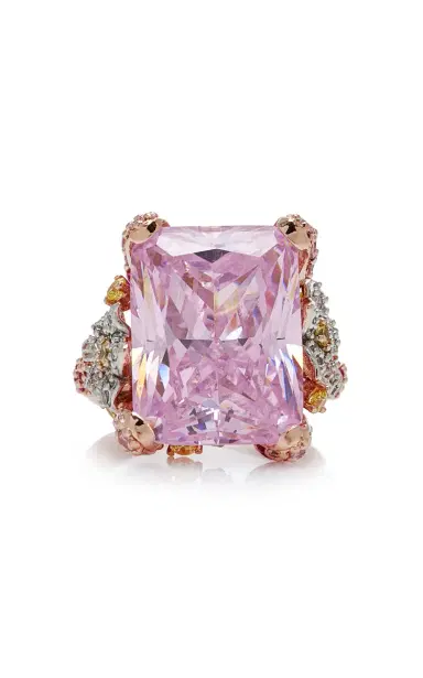 Anabela Chan 18K Gold And Rhodium Vermeil Pale Rose Cinderella Ring | Thumbnail 7 Anabela Chan 18K Gold And Rhodium Vermeil Pale Rose Cinderella Ring | Thumbnail 7