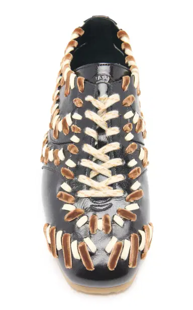 Dries Van Noten Leather Sneakers | Thumbnail 3 Dries Van Noten Leather Sneakers | Thumbnail 3