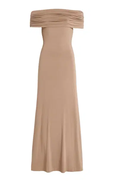 ANEMOS Ruched Off-The-Shoulder Maxi Dress | Thumbnail 8