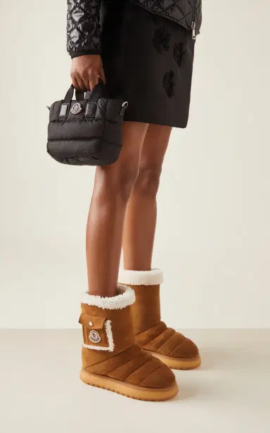 Moncler Gaia Pocket-Detailed Suede Ankle Boots | Thumbnail 2 Moncler Gaia Pocket-Detailed Suede Ankle Boots | Thumbnail 2