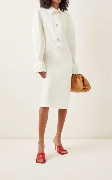 Bottega Veneta Cotton-Blend Midi Shirt Dress | Thumbnail 2 Bottega Veneta Cotton-Blend Midi Shirt Dress | Thumbnail 2
