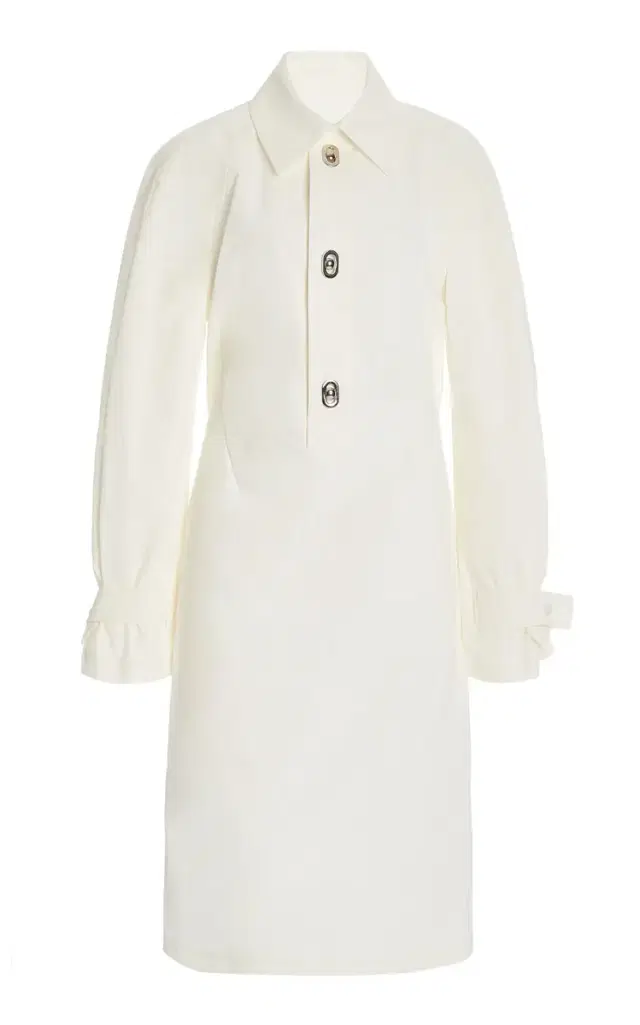 Bottega Veneta Cotton-Blend Midi Shirt Dress