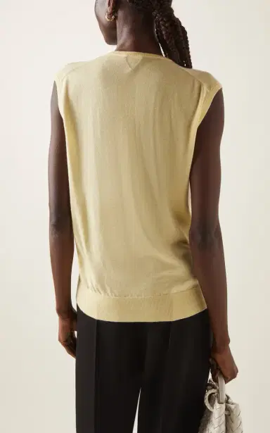Bottega Veneta Sleeveless Knit Cashmere Top | Thumbnail 4 Bottega Veneta Sleeveless Knit Cashmere Top | Thumbnail 4