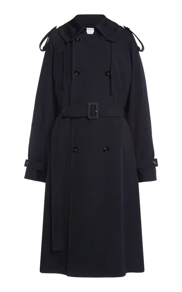 Wool Gabardine Trench Coat