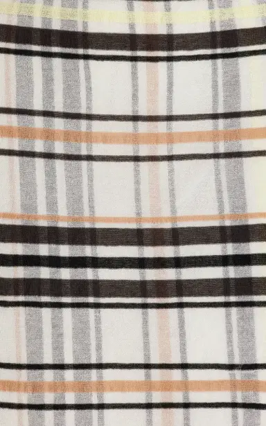 Bottega Veneta Plaid Cotton Skirt | Thumbnail 5