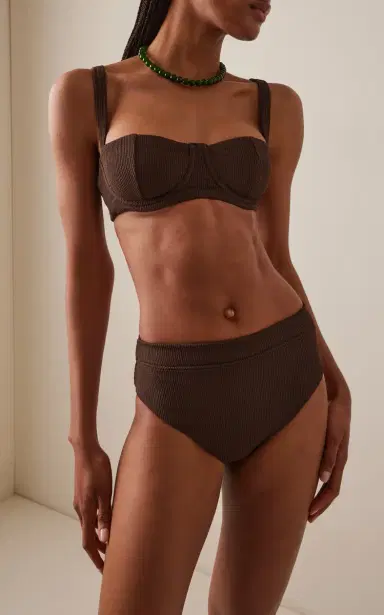 Zulu & Zephyr Textured High-Cut Bikini Brief | Thumbnail 2