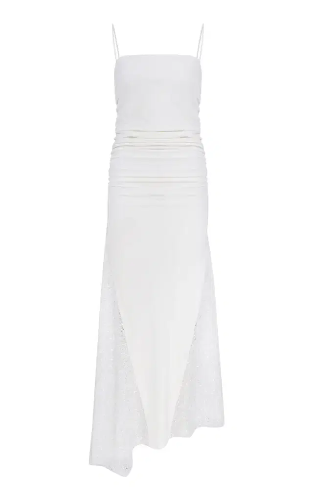 ILA THE BRAND Elle Sequin-Paneled Jersey Midi Dress