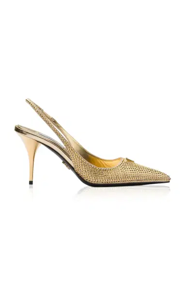 Prada Crystal-Embellished Satin Slingback Pumps | Thumbnail 8 Prada Crystal-Embellished Satin Slingback Pumps | Thumbnail 8