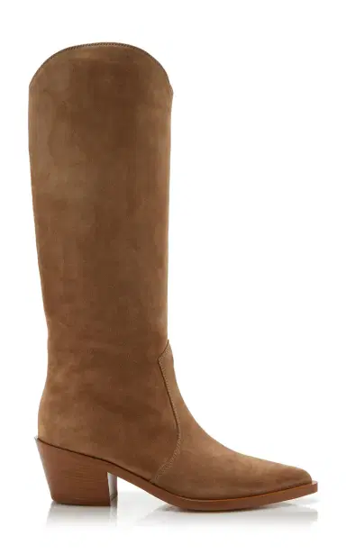 Gianvito Rossi Suede Western Boots | Thumbnail 1