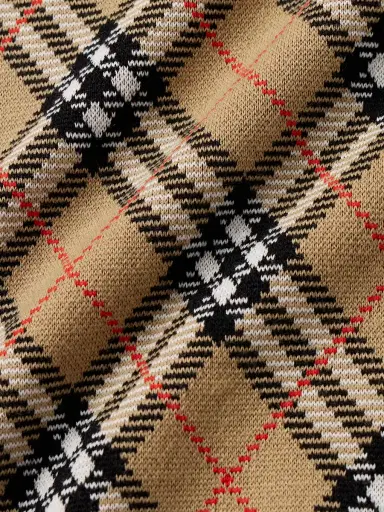Burberry Checked Wool-Blend Jacquard Sweater - Men | Thumbnail 4 Burberry Checked Wool-Blend Jacquard Sweater - Men | Thumbnail 4