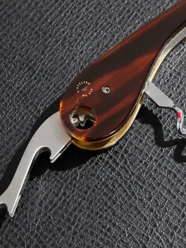 L'Atelier Du Vin Soft Machine Nomad Dandy Tortoiseshell Acetate and Brass Corkscrew - Men | Thumbnail 4