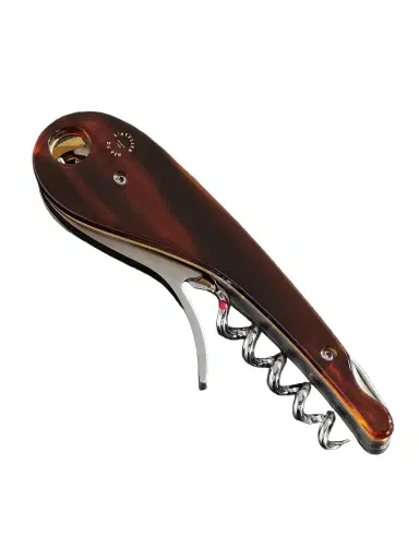 L'Atelier Du Vin Soft Machine Nomad Dandy Tortoiseshell Acetate and Brass Corkscrew - Men | Thumbnail 1