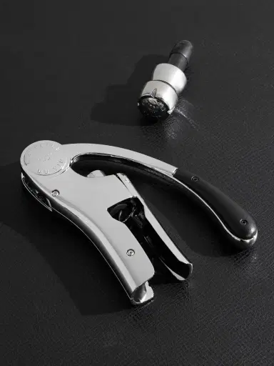 L'Atelier Du Vin Up & Down Silver-Tone and Leather Corkscrew and Champagne Stopper Set - Men | Thumbnail 3