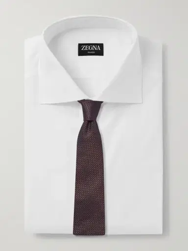 Zegna Cutaway-Collar Cotton-Twill Shirt - Men | Thumbnail 4 Zegna Cutaway-Collar Cotton-Twill Shirt - Men | Thumbnail 4