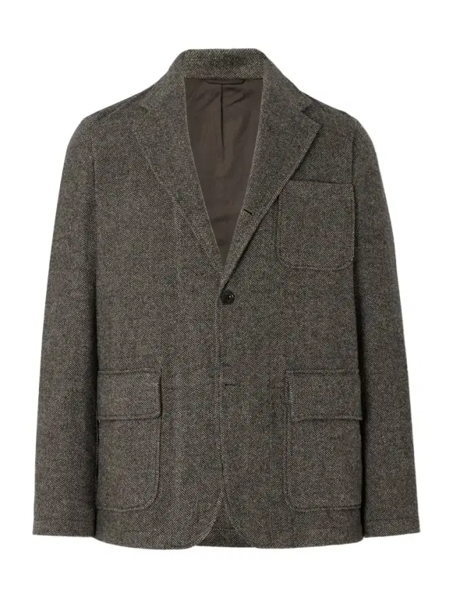 Joey Herringbone Wool-Blend Blazer - Men