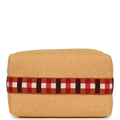 HERMÈS Hermes Bride A Brac Carre Case GM Fauve Merino Wool Palladium Hardware | Thumbnail 6 HERMÈS Hermes Bride A Brac Carre Case GM Fauve Merino Wool Palladium Hardware | Thumbnail 6