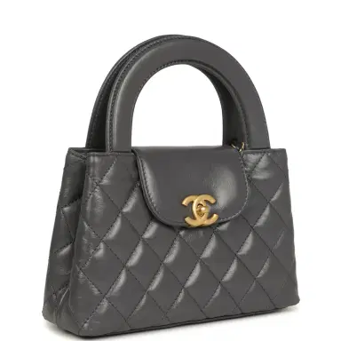 Chanel Pre-owned Chanel Small Kelly Shopper Grey Shiny Aged Calfskin Brushed Gold Hardware | Thumbnail 2 Chanel Pre-owned Chanel Small Kelly Shopper Grey Shiny Aged Calfskin Brushed Gold Hardware | Thumbnail 2