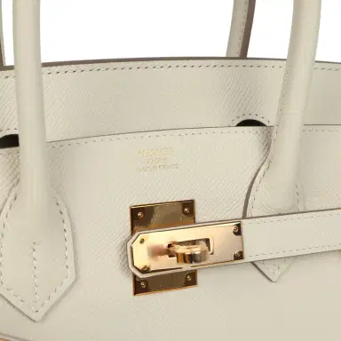 HERMÈS Pre-owned Hermes Birkin 30 Craie Epsom Rose Gold Hardware | Thumbnail 7 HERMÈS Pre-owned Hermes Birkin 30 Craie Epsom Rose Gold Hardware | Thumbnail 7