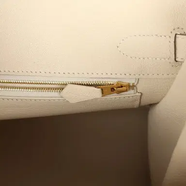 HERMÈS Pre-owned Hermes Birkin 30 Craie Epsom Rose Gold Hardware | Thumbnail 9 HERMÈS Pre-owned Hermes Birkin 30 Craie Epsom Rose Gold Hardware | Thumbnail 9