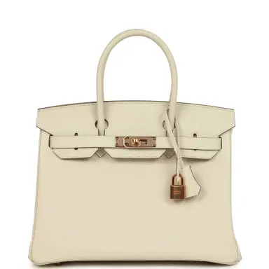 HERMÈS Pre-owned Hermes Birkin 30 Craie Epsom Rose Gold Hardware | Thumbnail 1 HERMÈS Pre-owned Hermes Birkin 30 Craie Epsom Rose Gold Hardware | Thumbnail 1