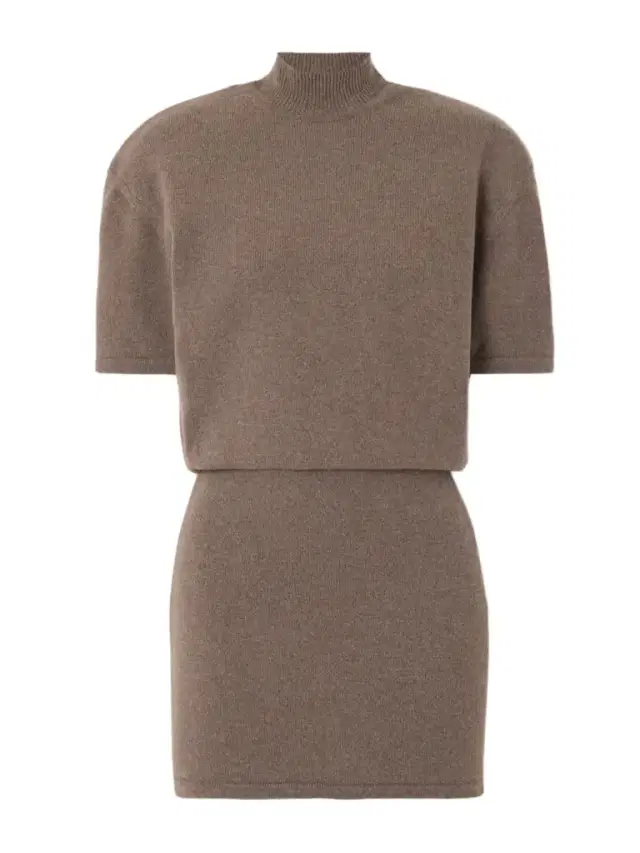 Castagna Wool-blend Turtleneck Mini Dress