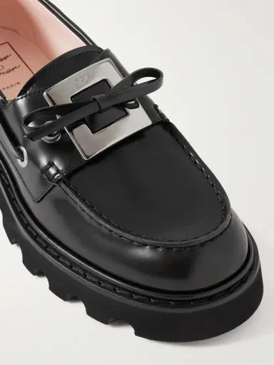 Roger Vivier Viv Rangers Buckled Leather Loafers | Thumbnail 4 Roger Vivier Viv Rangers Buckled Leather Loafers | Thumbnail 4