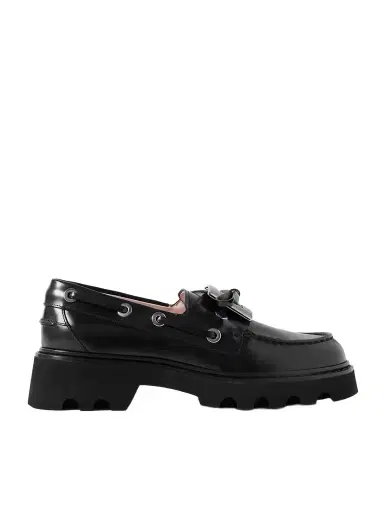 Roger Vivier Viv Rangers Buckled Leather Loafers | Thumbnail 1 Roger Vivier Viv Rangers Buckled Leather Loafers | Thumbnail 1