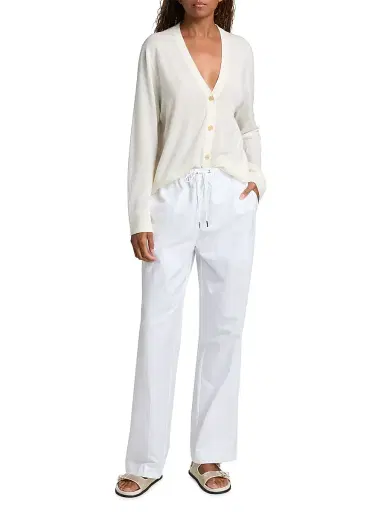 Jenni Kayne Women's Paloma Cotton Oxford Pants - White - Size XL | Thumbnail 2