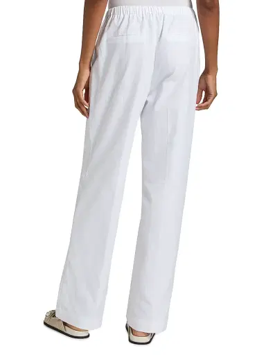 Jenni Kayne Women's Paloma Cotton Oxford Pants - White - Size XL | Thumbnail 5