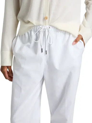 Jenni Kayne Women's Paloma Cotton Oxford Pants - White - Size XL | Thumbnail 6