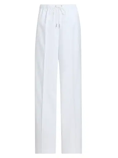 Jenni Kayne Women's Paloma Cotton Oxford Pants - White - Size XL | Thumbnail 1