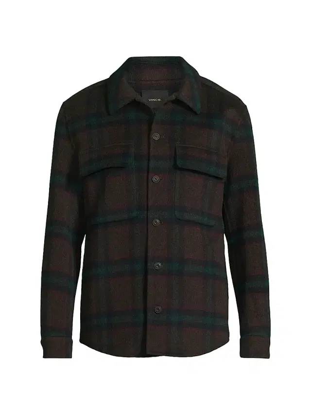 Vince Men's Splittable Plaid Shirt Jacket - Coastal Country Racer