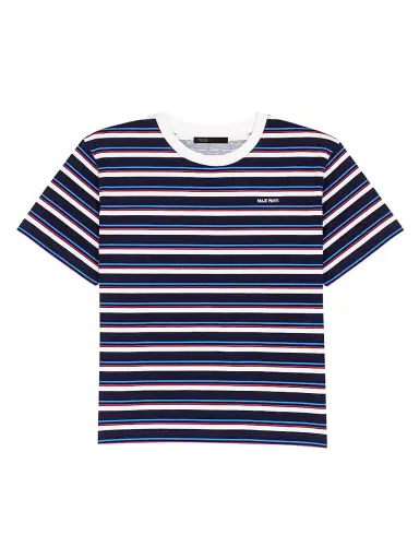Maje Women's Striped T Shirt - White Navy | Thumbnail 1 Maje Women's Striped T Shirt - White Navy | Thumbnail 1