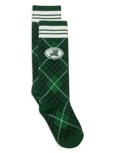 Burberry Men's EKD Argyle Mid-Calf Socks - Hyacinth | Thumbnail 3 Burberry Men's EKD Argyle Mid-Calf Socks - Hyacinth | Thumbnail 3