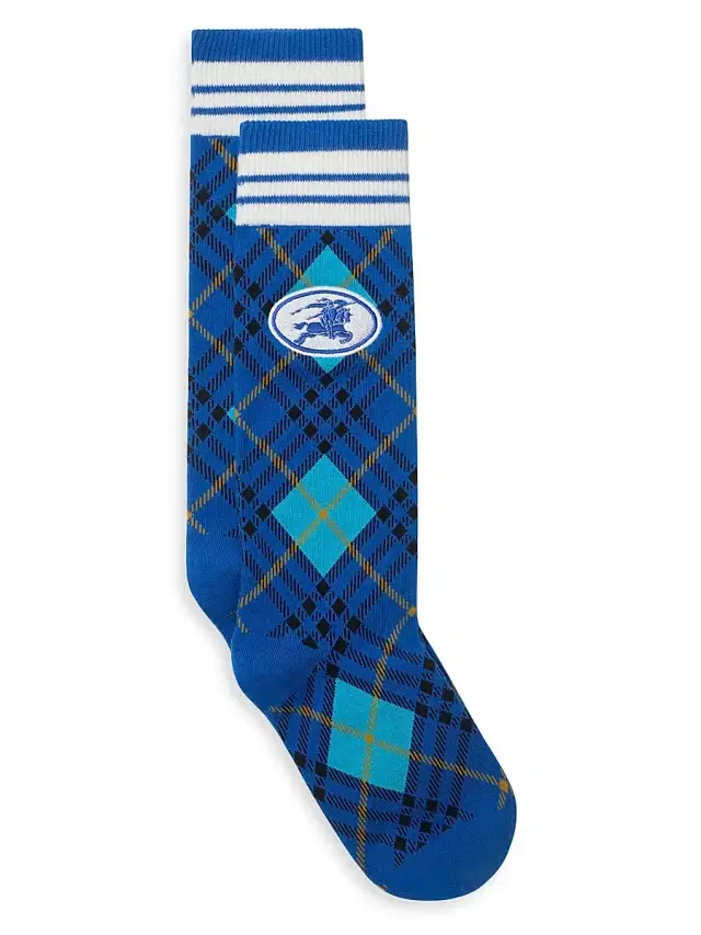 Men's EKD Argyle Mid-Calf Socks - Hyacinth